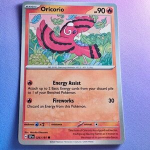 oricorio - 026/191 (common) — pokemon: surging sparks